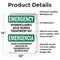 Signmission Safety Culture Sign, 10 in Width, Vinyl Decal, Rectangle, Bilingual OS-2PACK-EM-D-1014-L-10335 - alternate 6